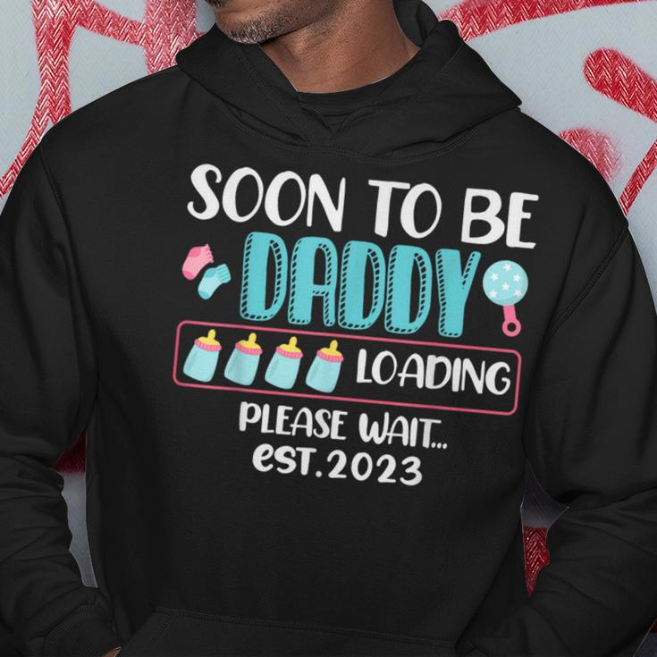 Soon To Be Daddy 2023 Loading Baby Shower Gender Reveal Hoodie Unique Gifts