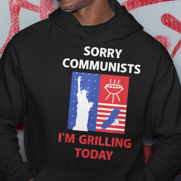 Sorry Communists I'm Grilling Today Apparel Hoodie Unique Gifts