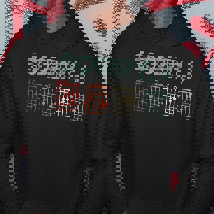 Sorry I-Dgaf Hidden Message Guitar Chords Music Note Hoodie Personalized Gifts