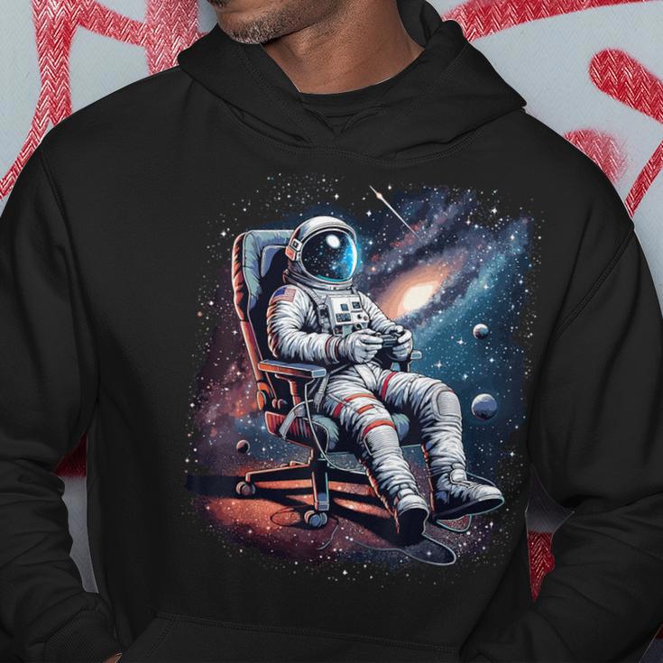 Space Astronaut Gaming System Planets Astronaut Gamer Hoodie Unique Gifts