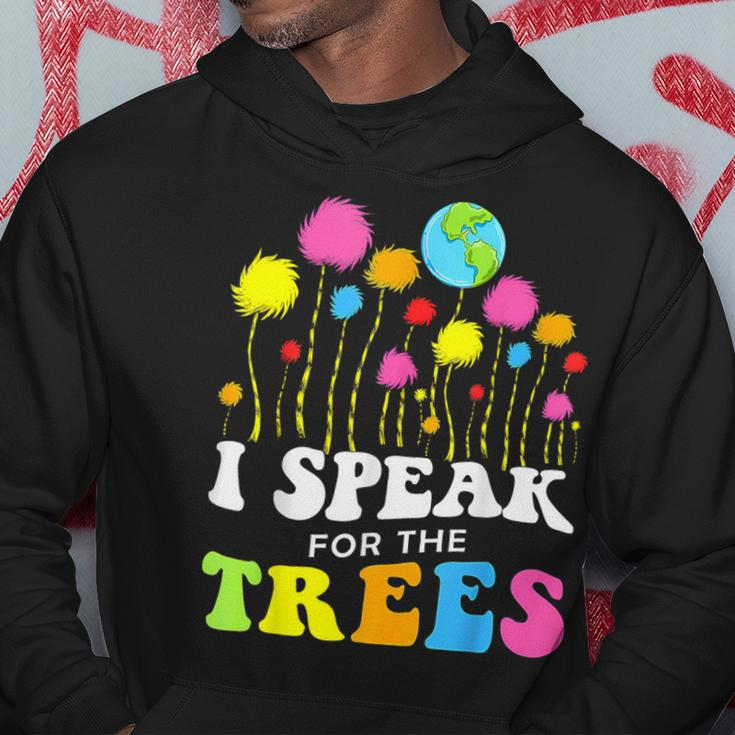 I Speak For Trees Earth Day Save Earth Insation Hippie Hoodie Funny Gifts