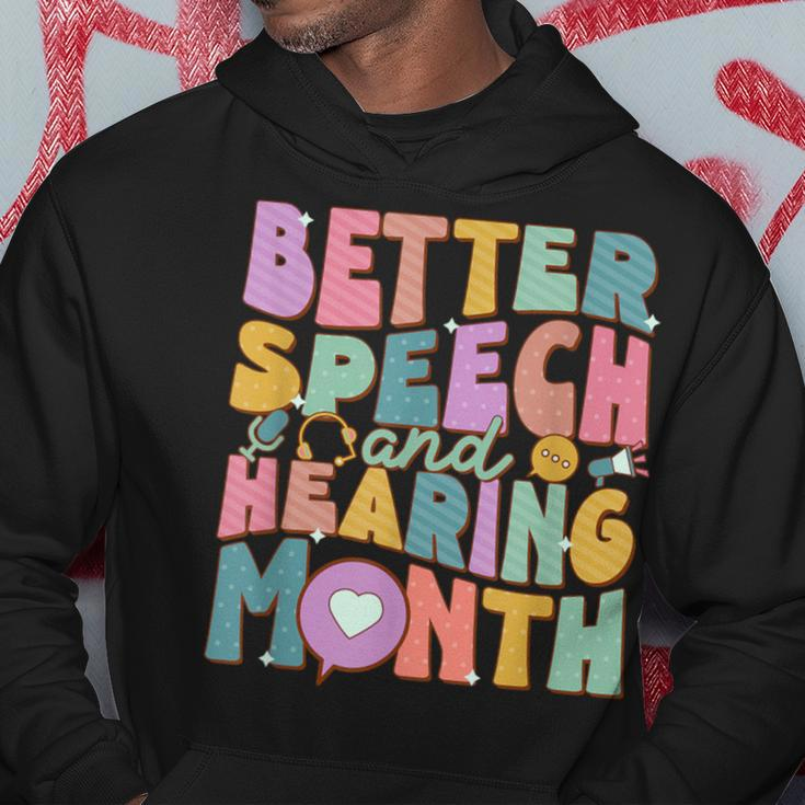 Speech And Hearing Month Slp Speech Language Therapist Hoodie Personalized Gifts