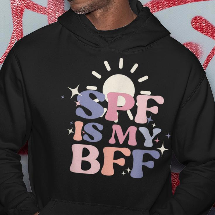 Spf Is My Bff Sunscreen Skincare Esthetician Hoodie Funny Gifts