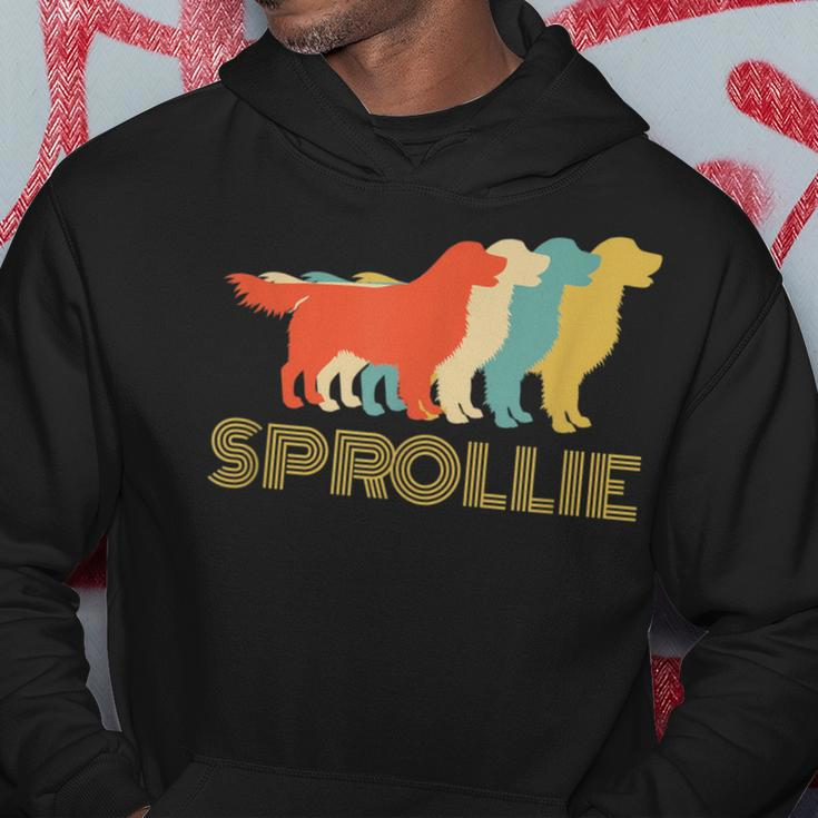 Sprollie Dog Breed Vintage Look Silhouette Hoodie Unique Gifts