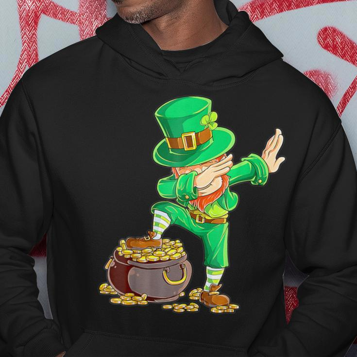 St Patrick's Day Dabbing Leprechaun Boys Dab Dance Hoodie Personalized Gifts