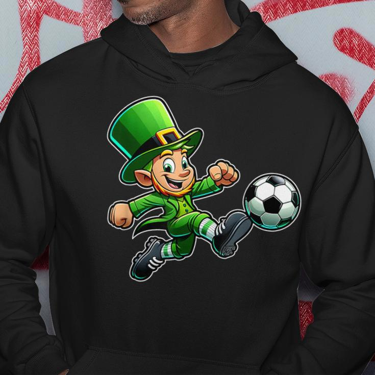 St Patrick's Day Irish Leprechaun Soccer Team Player Hoodie Personalized Gifts