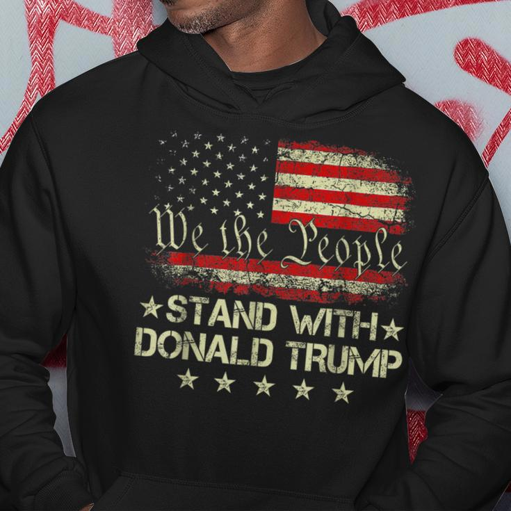 I Stand With Donald Trump 2024 Support Take America Back Hoodie Unique Gifts