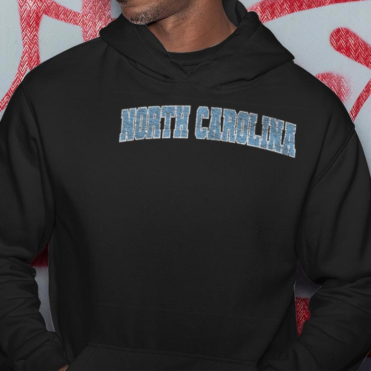 State Of North Carolina Varsity Style Faded Hoodie Unique Gifts