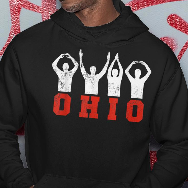 State Of Ohio Ohioan Oh Trendy Distressed Hoodie Personalized Gifts