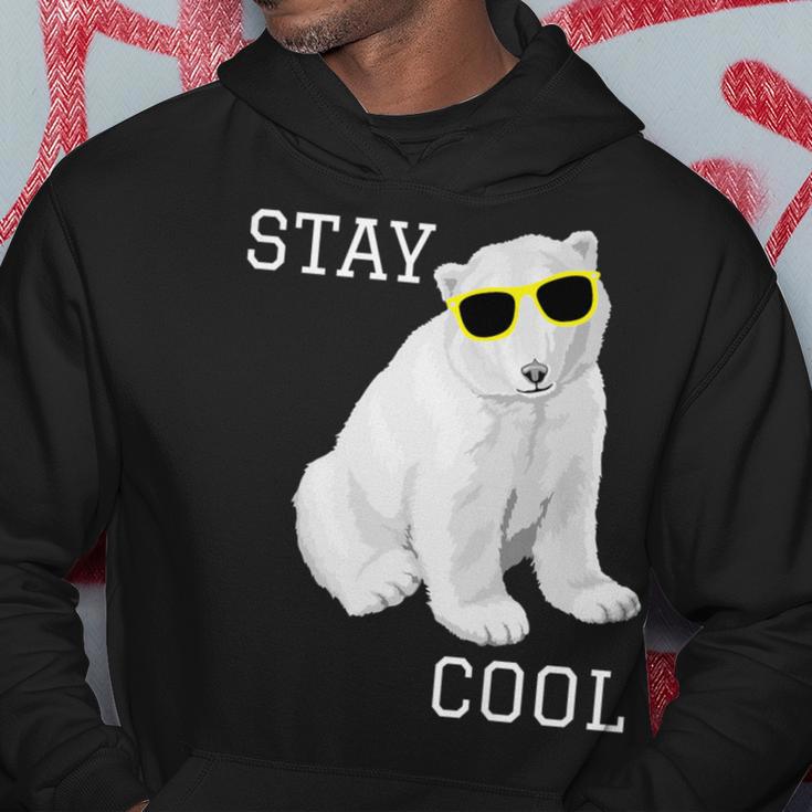 Stay Cool Cute Baby Polar Bear Cub With Sunglasses Hoodie Unique Gifts