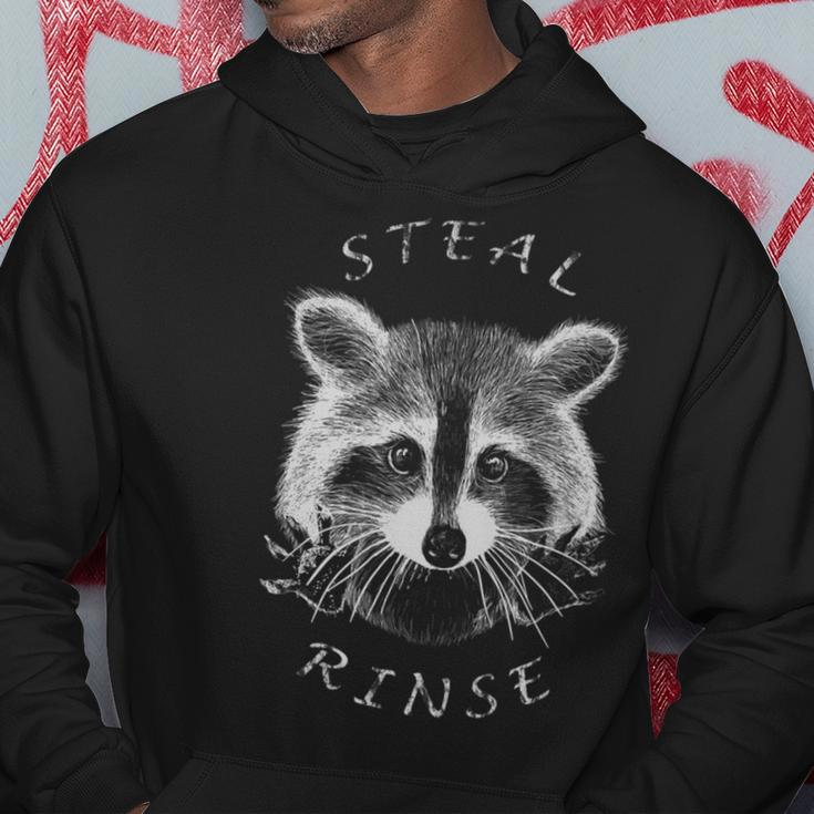 Steal And Rinse Code Of Conduct Raccoon Face Apparel Hoodie Unique Gifts