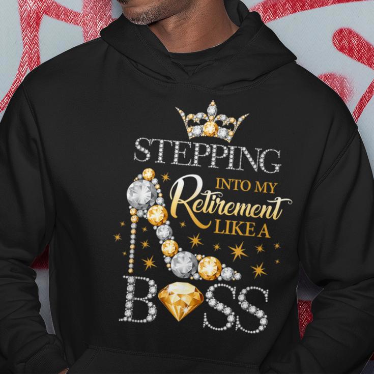 Stepping Into My Retirement Like A Boss Women’S Hoodie Unique Gifts