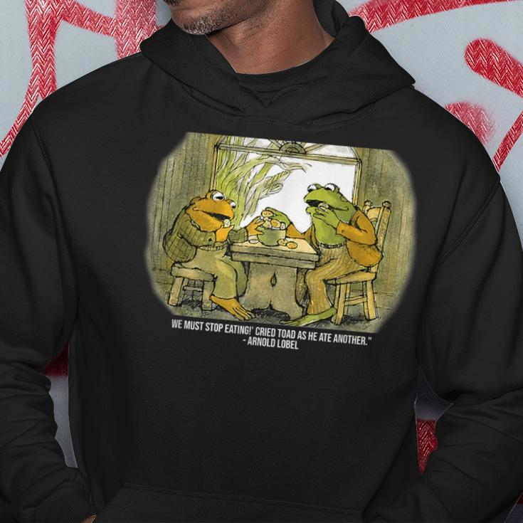 We Must Stop Eating Cried Toad As He Ate Fog And Toad Quote Hoodie Personalized Gifts