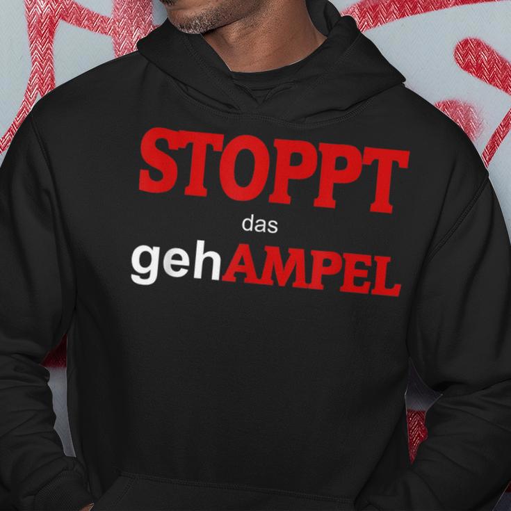 Stoppt Das Gehampel Muss Weg Black Hoodie Lustige Geschenke