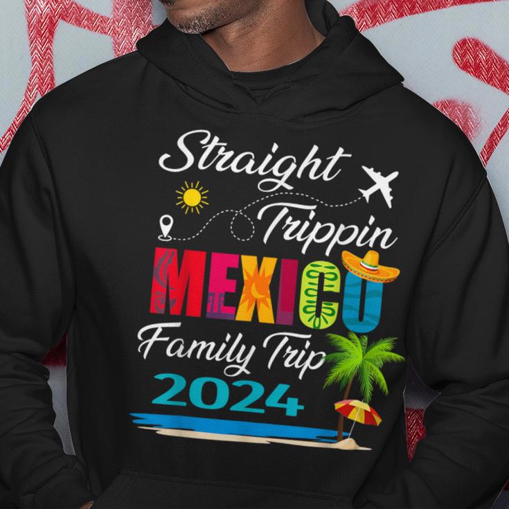 Straight Trippin' 2024 Family Vacation Trip Mexico Matching Hoodie Unique Gifts