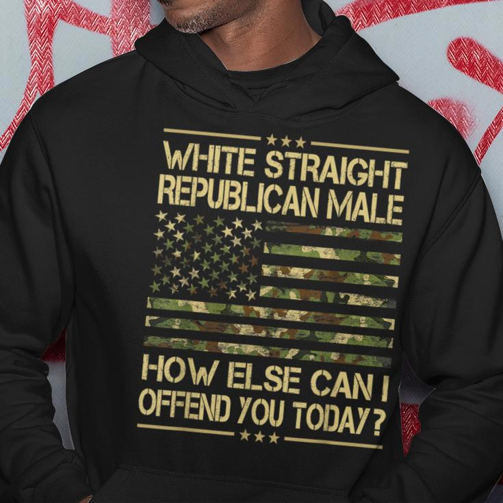 Straight White Republican Male American Flag Patriotic Hoodie Unique Gifts