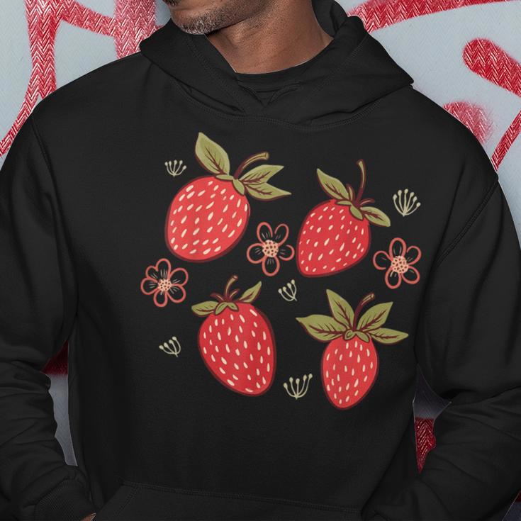 Strawberry Strawberries Cute Garden Cottagecore Aesthetic Hoodie Unique Gifts