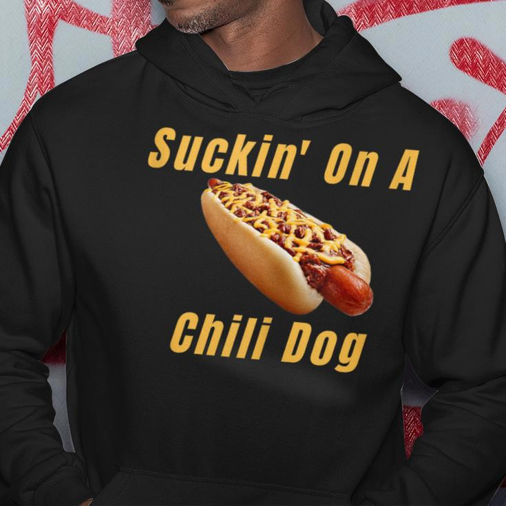 Suckin' On A Chili Dog Detroit Michigan Hot Dog Hoodie Unique Gifts