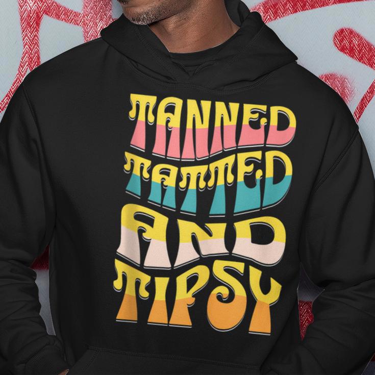 Summer Vacation Tanned Tatted And Tipsy Sunshine Drinking Hoodie Unique Gifts