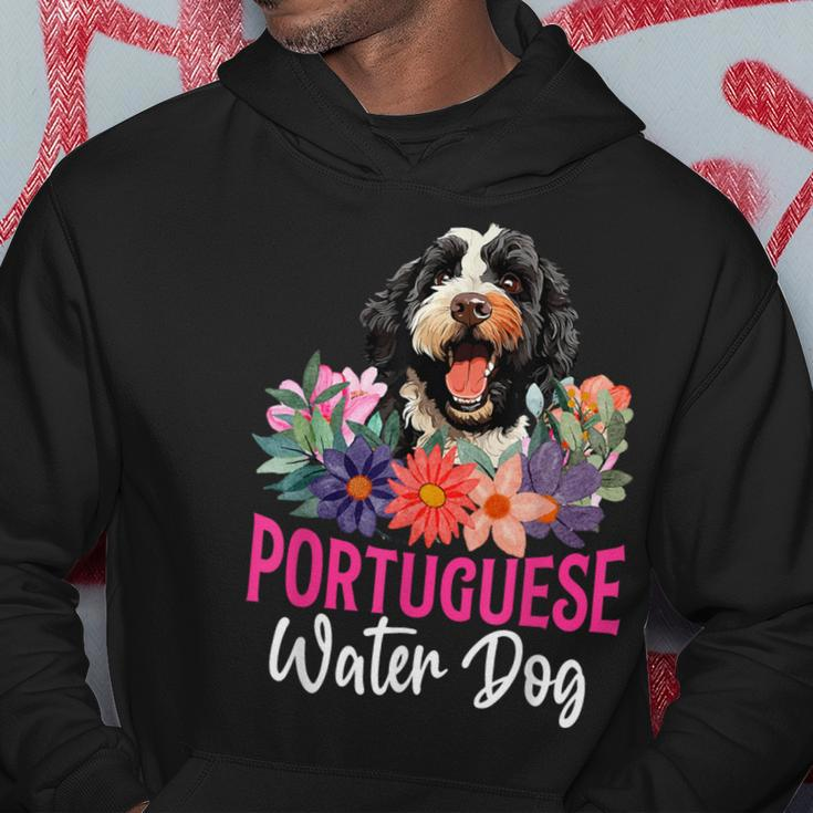 Sunset Retro Portuguese Water Dog Pet Paw Hoodie Unique Gifts