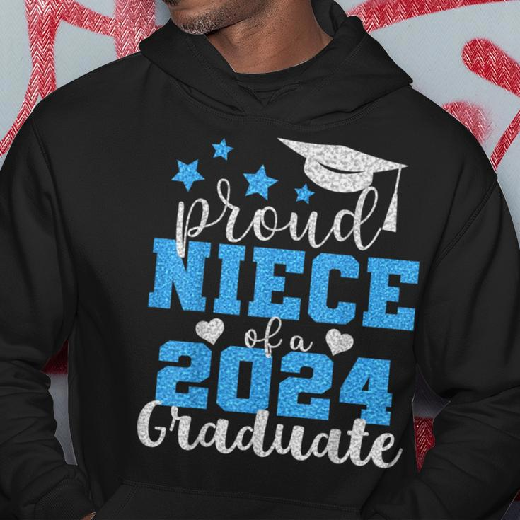 Super Proud Niece Of 2024 Graduate Awesome Family College Hoodie Unique Gifts