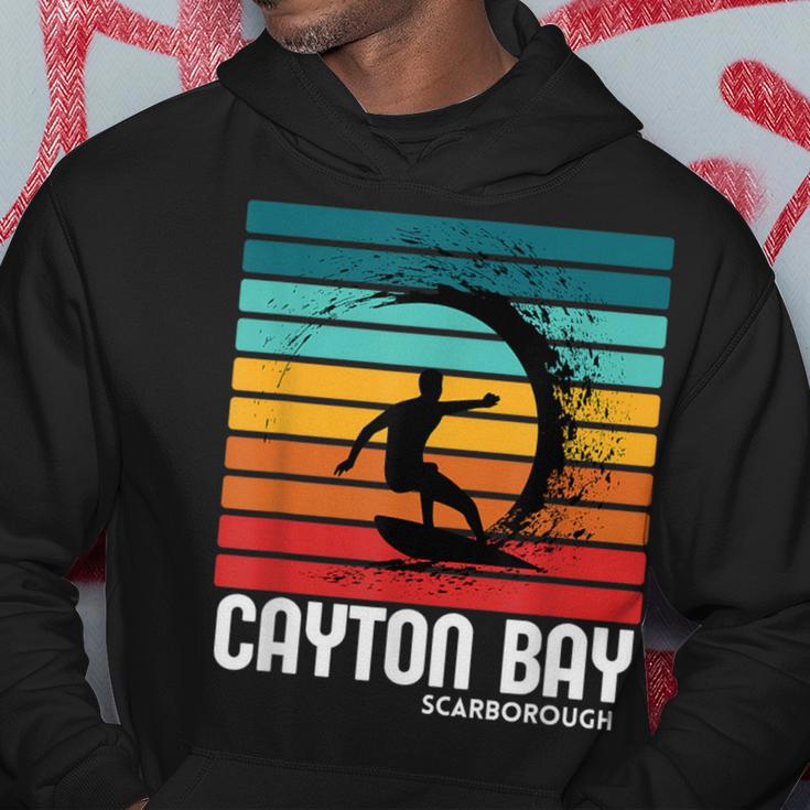 Surf Cayton Bay Scarborough Beach Vintage Retro Surfing Hoodie Unique Gifts