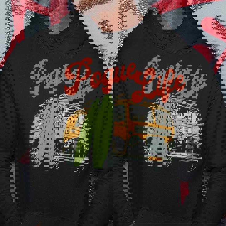 Surfer Van Pogue Life Outer Banks Vintage Beach Surfer Hoodie Unique Gifts