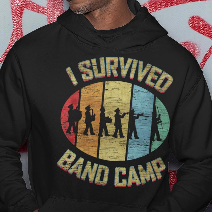 I Survived Band Camp Retro Vintage Marching Band Hoodie Unique Gifts