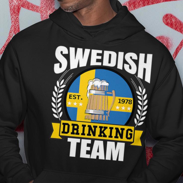 Swedish Drinking Team Sweden Flag Beer Party Idea Hoodie Unique Gifts