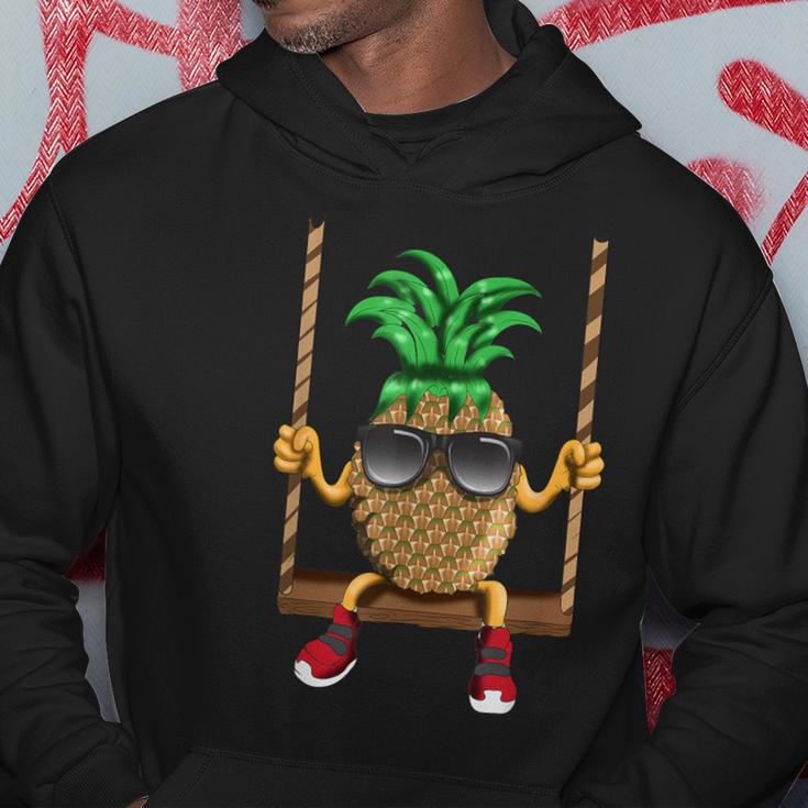 Swinging Pineapple Swing Beach Sun Swinging Fruit Fruit Hoodie Unique Gifts