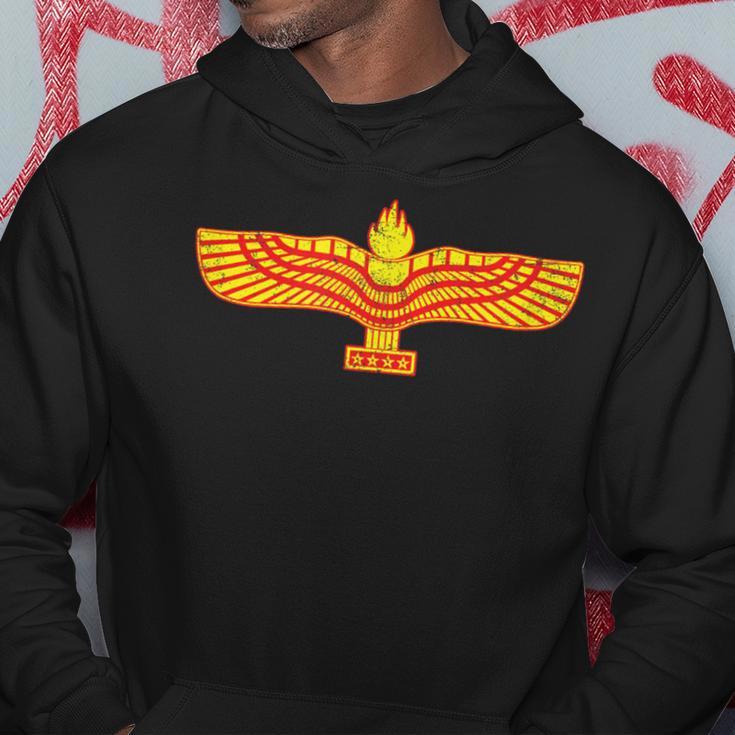 Syrisches Aramäisches Geflügeltes Sonnensymbol Hoodie Lustige Geschenke