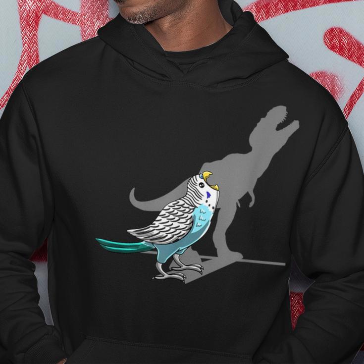 T-Rex Budgerigar Shadow Budgie Parakeet Pet Bird Lover Hoodie Unique Gifts