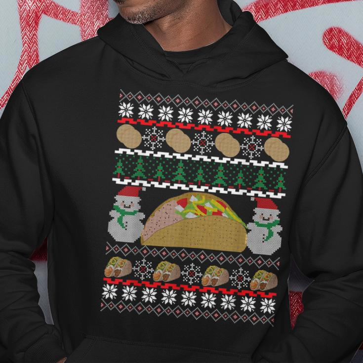Taco Ugly Christmas Taco Lover Hoodie Unique Gifts