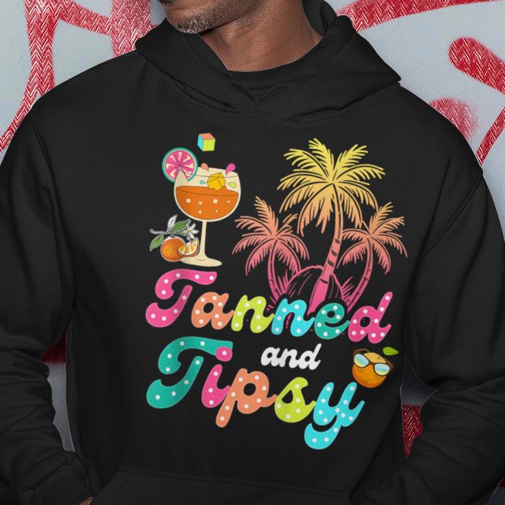 Tanned Tipsy Beach Summer Vacation For Family Friend Hoodie Unique Gifts