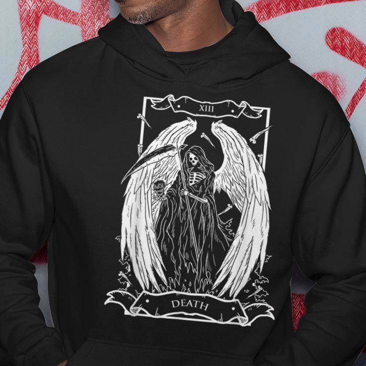 Tarot Card The Death Xiii Angel Skull Style Hoodie Unique Gifts