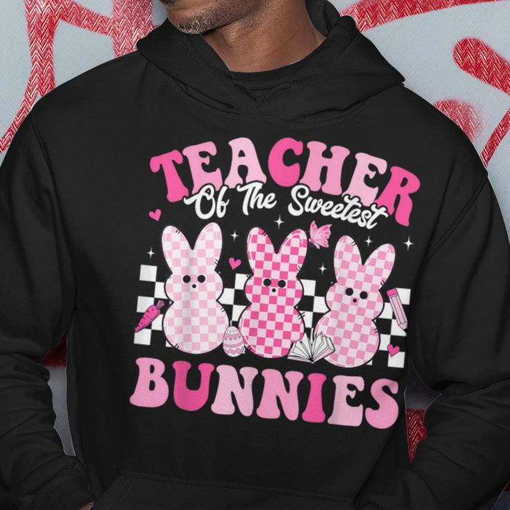 Teacher Of The Sweetest Bunnies Happy Easter Day Teachers Hoodie Unique Gifts
