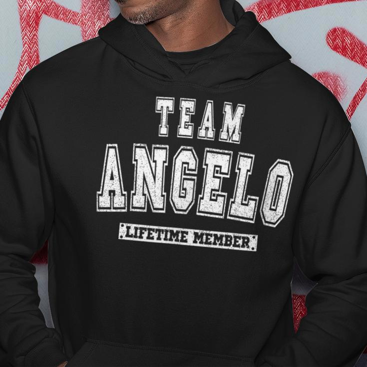 Team Angelo Lifetime Member Family Last Name Hoodie Funny Gifts