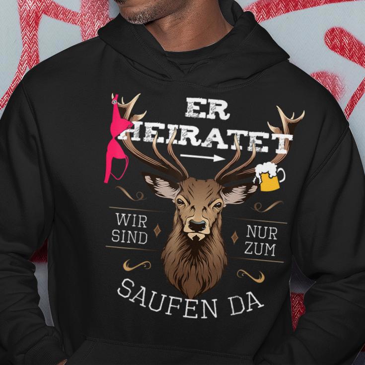 Team Groom Running Deer Stag Party Jga S Hoodie Lustige Geschenke