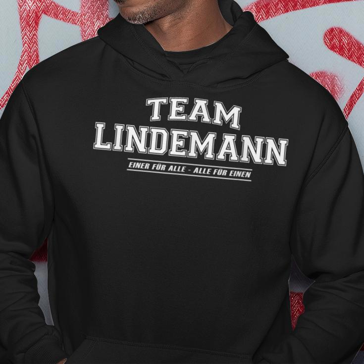 Team Lindemann Stolze Familie Surname Hoodie Lustige Geschenke