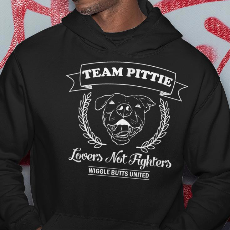 Team Pittie Lovers Not Fighters Wiggle Butts Pitbull Lover Hoodie Unique Gifts