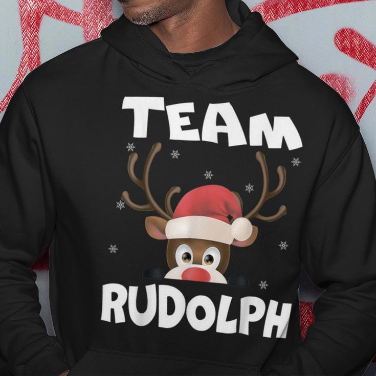 Team Rudolph Xmas Reindeer Deer Lover Hoodie Lustige Geschenke