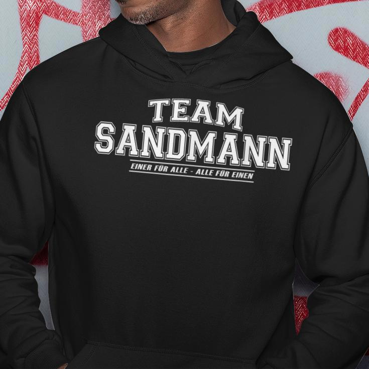 Team Sandmann Stolze Familie Surname Hoodie Lustige Geschenke