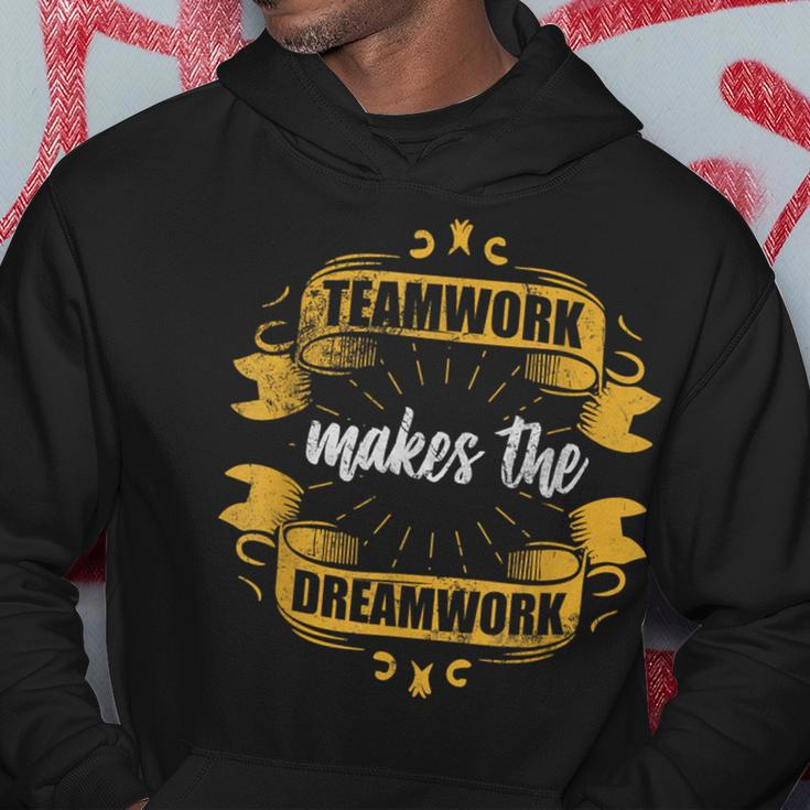 Teamwork Makes The Dreamwork Team Employee Motivation Grunge Hoodie Unique Gifts