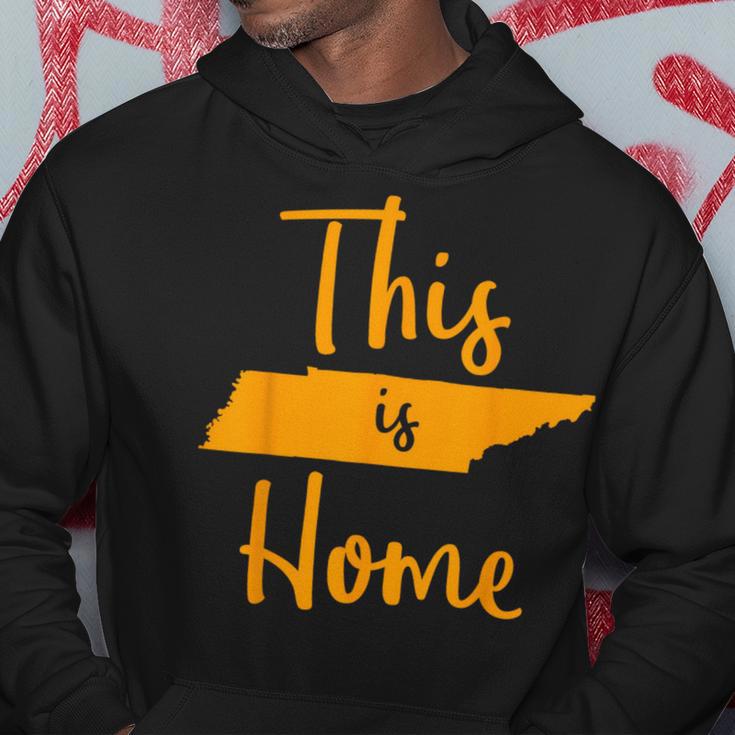 Tennessee State Graphic Orange Tennessee This Is Home Hoodie Unique Gifts