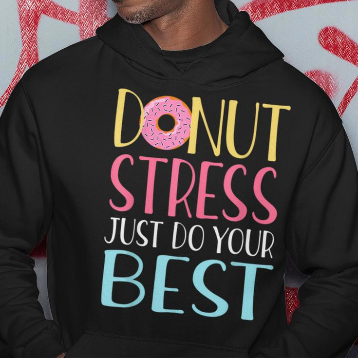 Testing Day Donut Stress Just Do Your Best Teachers Hoodie Unique Gifts