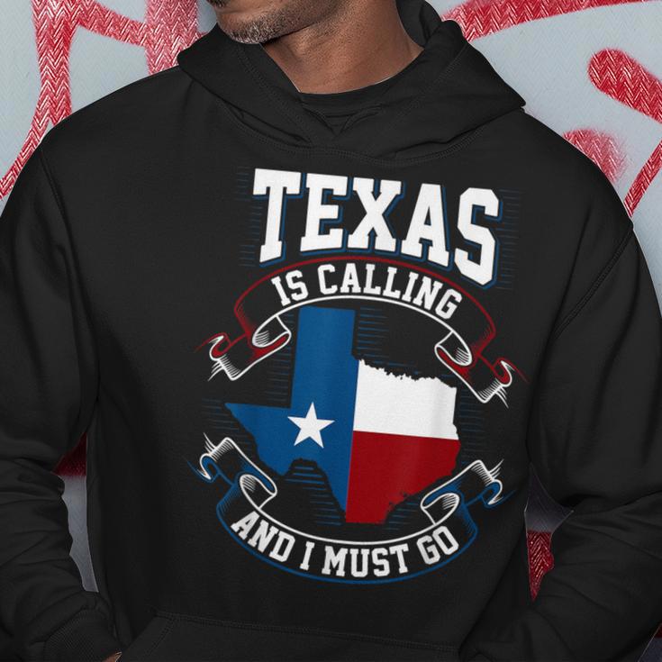 Texas Ruft An Und Ich Muss Gehen Black Hoodie Lustige Geschenke