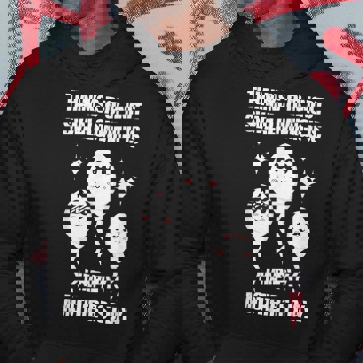 Thanks For Not Swallowing Us Happy Mother's Day Father's Day Hoodie Personalized Gifts