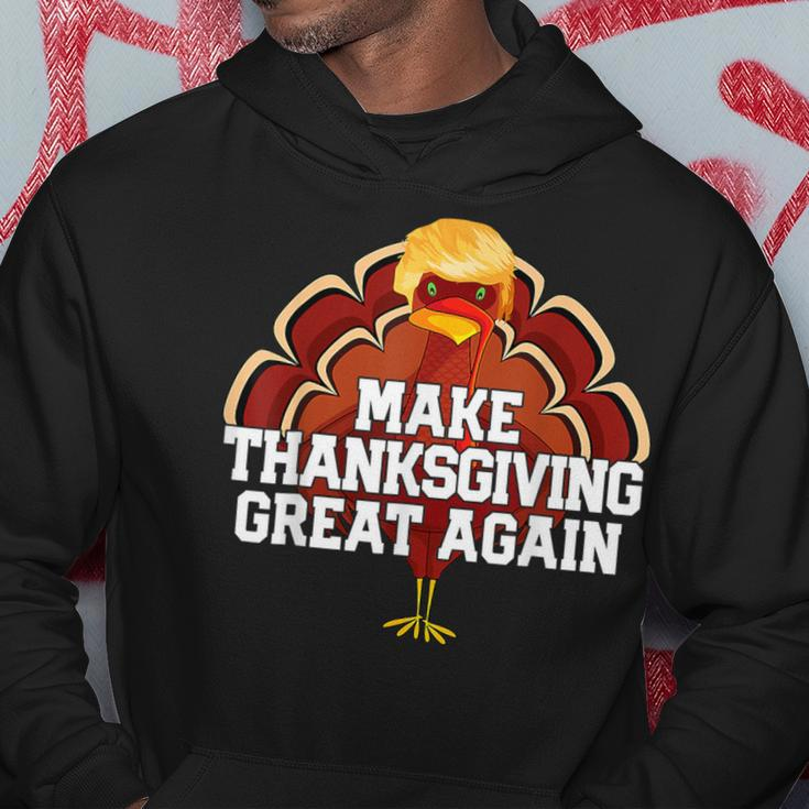 Make Thanksgiving Great Again Trump Turkey 2024 Hoodie Funny Gifts