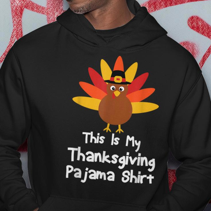 This Is My Thanksgiving Pajama Turkey Day Hoodie Funny Gifts