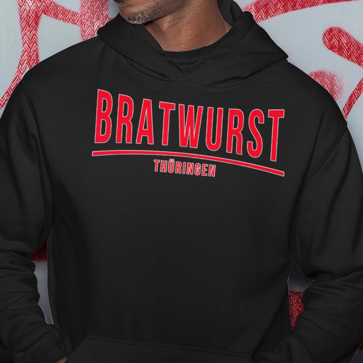 With Thüringer Bratwurst Selbst Mache Bratwurzepzepte Rostbrätl Hoodie Lustige Geschenke